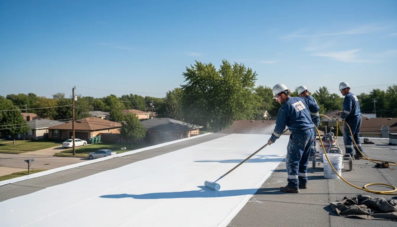 Commercial roof coating in Saint Benedict, OR near me